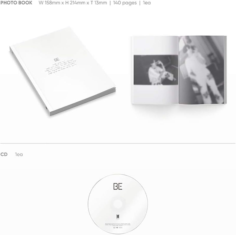 Big Hit Entertainment BTS BE Essential Edition Album PreOrder CD+Poster on Pack+Photobook+Sleeve+Pho