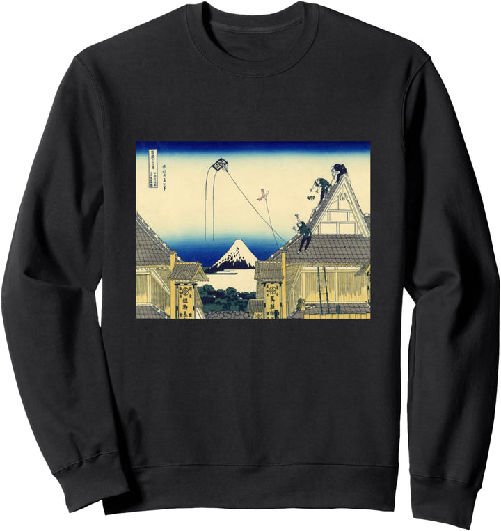 Katsushika Hokusai's Koto Suruga-cho Mitsui Miseryakuzu Sweatshirt