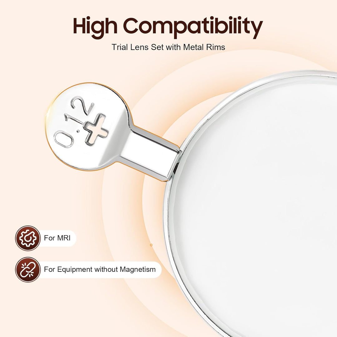 266 Optische Metallrandgläser Optometrie-Testgläser Optometrie-Kit Optometrie-Koffer mit Testrahmen