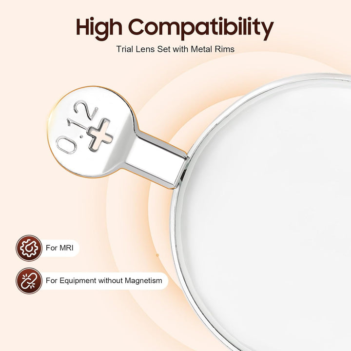266 Optische Metallrandgläser Optometrie-Testgläser Optometrie-Kit Optometrie-Koffer mit Testrahmen