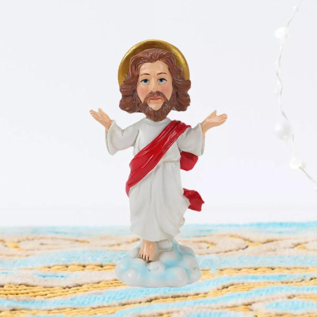 Jesus Wackelkopf, religiöse Statue, Armaturenbrett, Sammlerstück, Wackelkopf, exquisite Dekorationsf