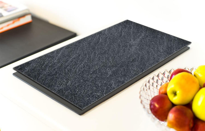 DarHaus Herdabdeckplatte einteilig 40x52 cm Ceranfeld Abdeckung Glas Spritzschutz Abdeckplatte Glasp
