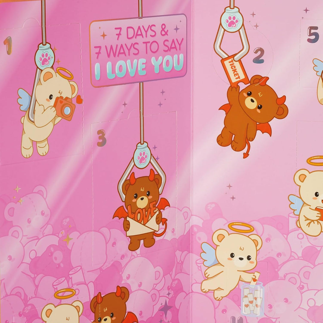Legami - Box mit 7 Überraschungen - 7 Days und 7 Ways to Say I Love You, mit UV-Lack-Details, Gesche