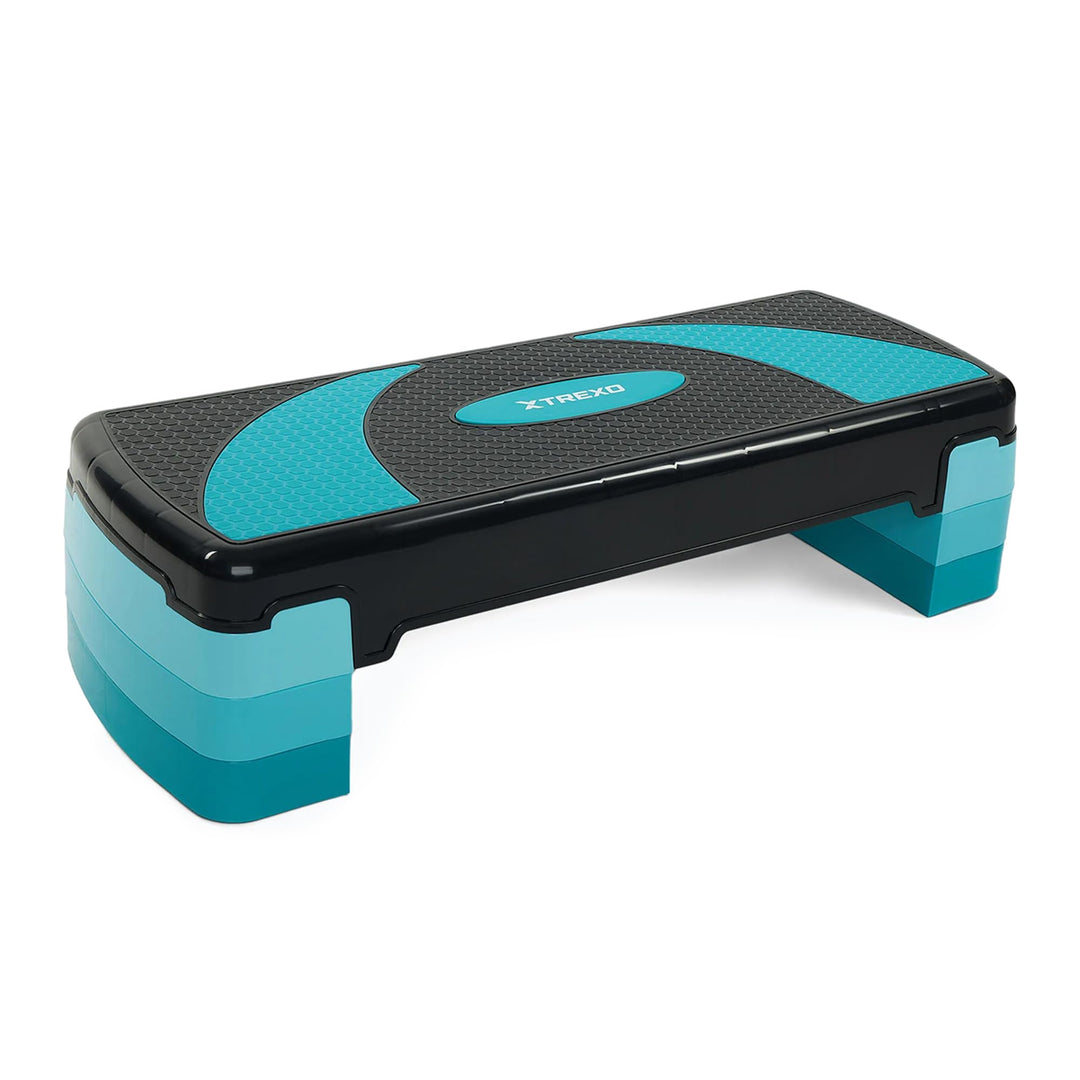 TREXO Aerobic Step 78 x 30 cm Für Cardio- und Fitnesstraining Höhenverstellbar 10-20 cm Langlebig au