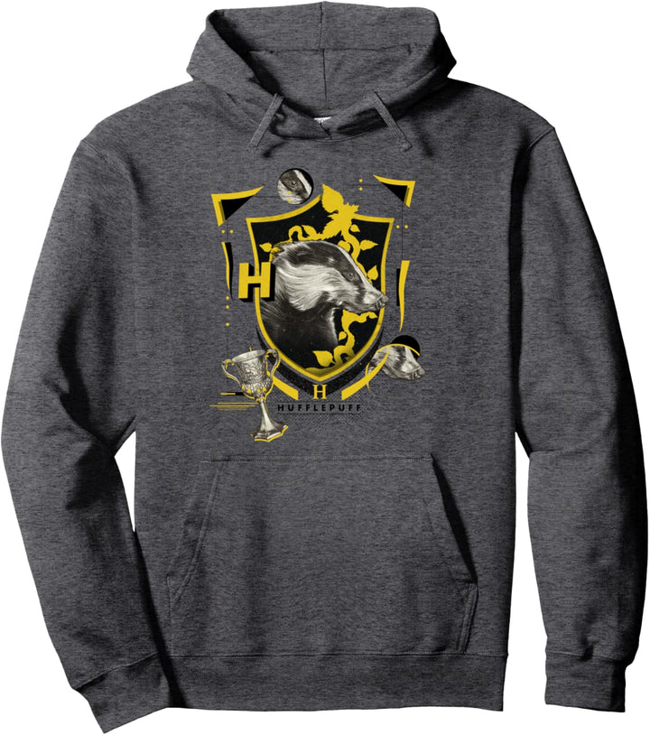 Harry Potter Hufflepuff Magicial Mischief Level Up Crest Pullover Hoodie