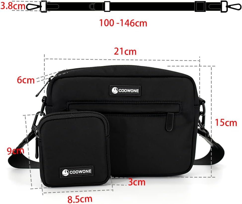 COOWONE wasserdichte Leckerlibeutel für Hunde, Dog Walking Bag, integrierter Kotbeutelspender, verst
