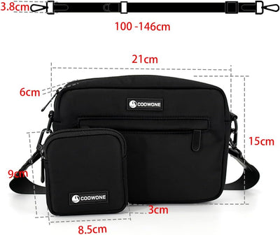 COOWONE wasserdichte Leckerlibeutel für Hunde, Dog Walking Bag, integrierter Kotbeutelspender, verst