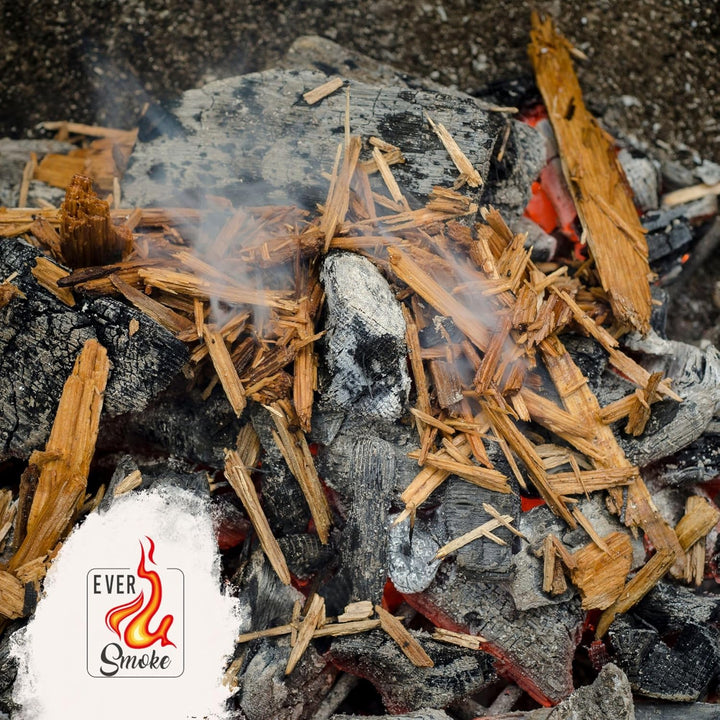Premium BBQ Räucherchips im praktischen Eimer - 4 versch. Sorten für bestes Raucharoma - besonders r