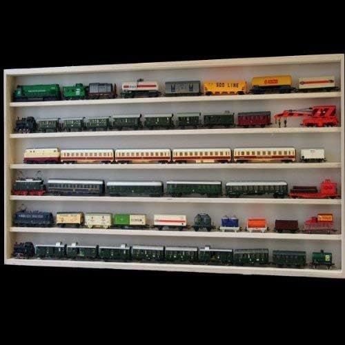 Alsino Eisenbahn Sammlervitrine mit Spurrillen Modelleisenbahn H0 Sammelvitrine Setzkasten mit Schei