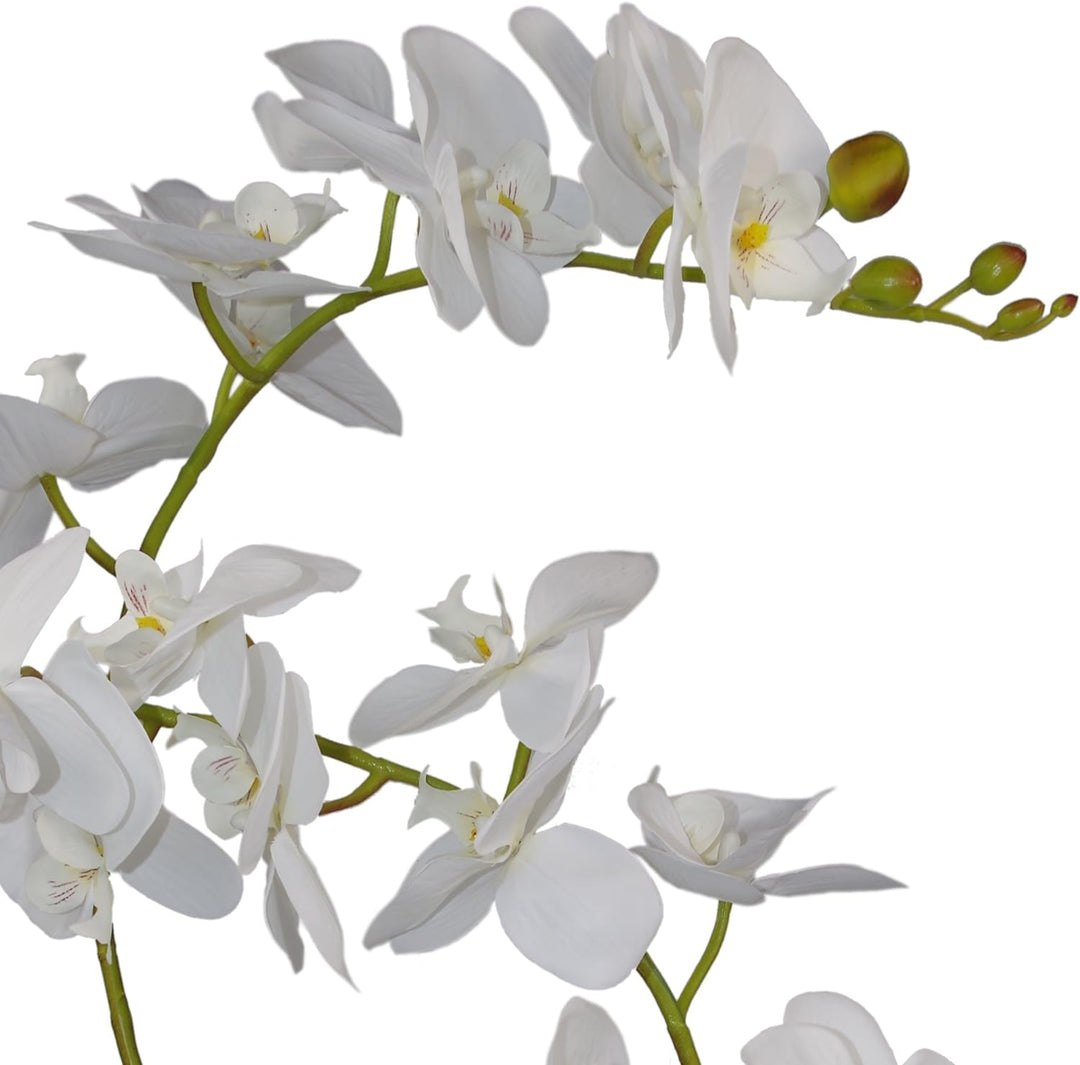 Leaf Kunstpflanze Orchidee, Blätter, 60 cm, gross, Weiss, 60cm Large White, LEAF-7040 60cm Large Whi