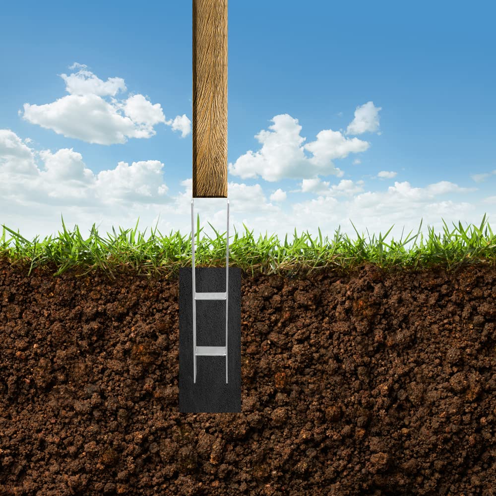 Sonnewelt 2 Stück H-anker Pfostenanker H-Pfostenträger Pfosten Stahlträger Träger Anker h anker Pfos