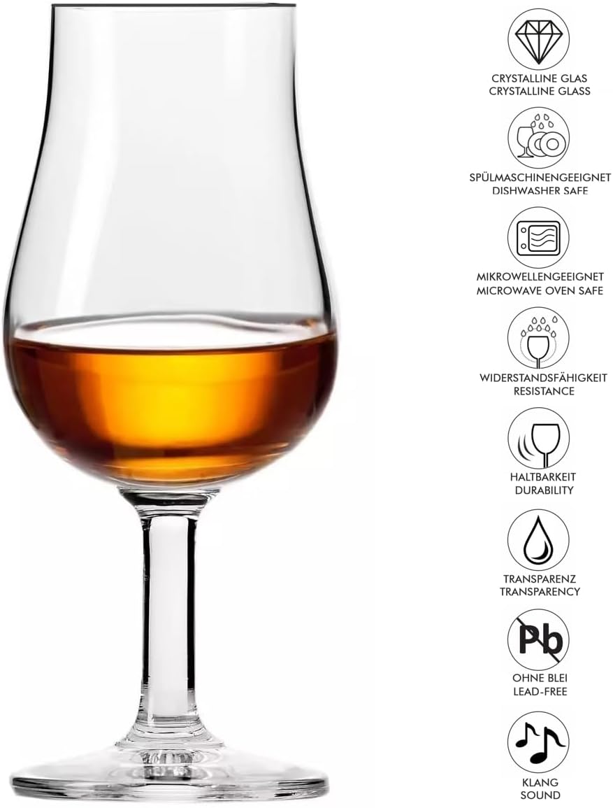 KIAPPO Whisky-Verkostungsgläser - Wiskeygläser-Set - Gläser & Trinkgeschirr - Cocktailgläser - Schna
