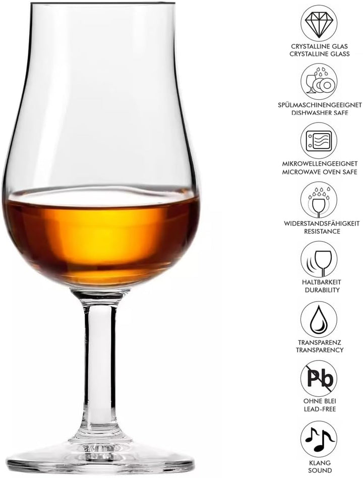 KIAPPO Whisky-Verkostungsgläser - Wiskeygläser-Set - Gläser & Trinkgeschirr - Cocktailgläser - Schna