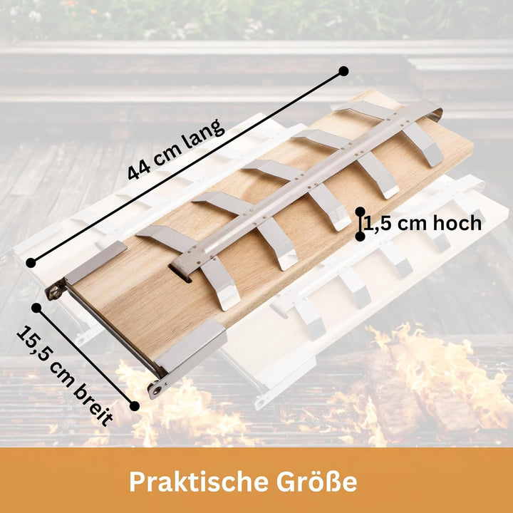 Flammlachsbretter 2er Set Räucherbretter für Lachsfilet Flammlachsbrett für Feuerschale aus Cedernho