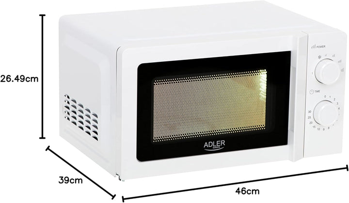 Adler AD 6205 Mikrowelle 700W 20l weiss