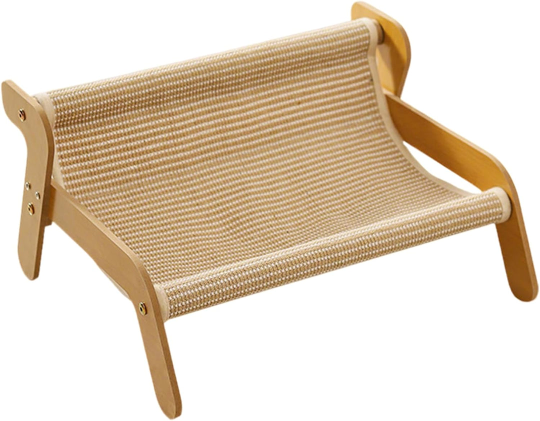 Kratzsofa Katzenbett | Kätzchen Kratzcouch - Sisal Holz Möbelschoner mit Ruheplatz gegen Langeweile