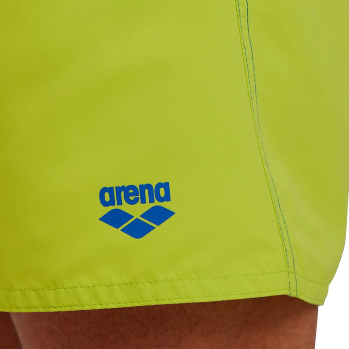 ARENA Herren Fundamentals Boxer R Swim Trunks M 688 Soft Green-neon Blue, M 688 Soft Green-neon Blue