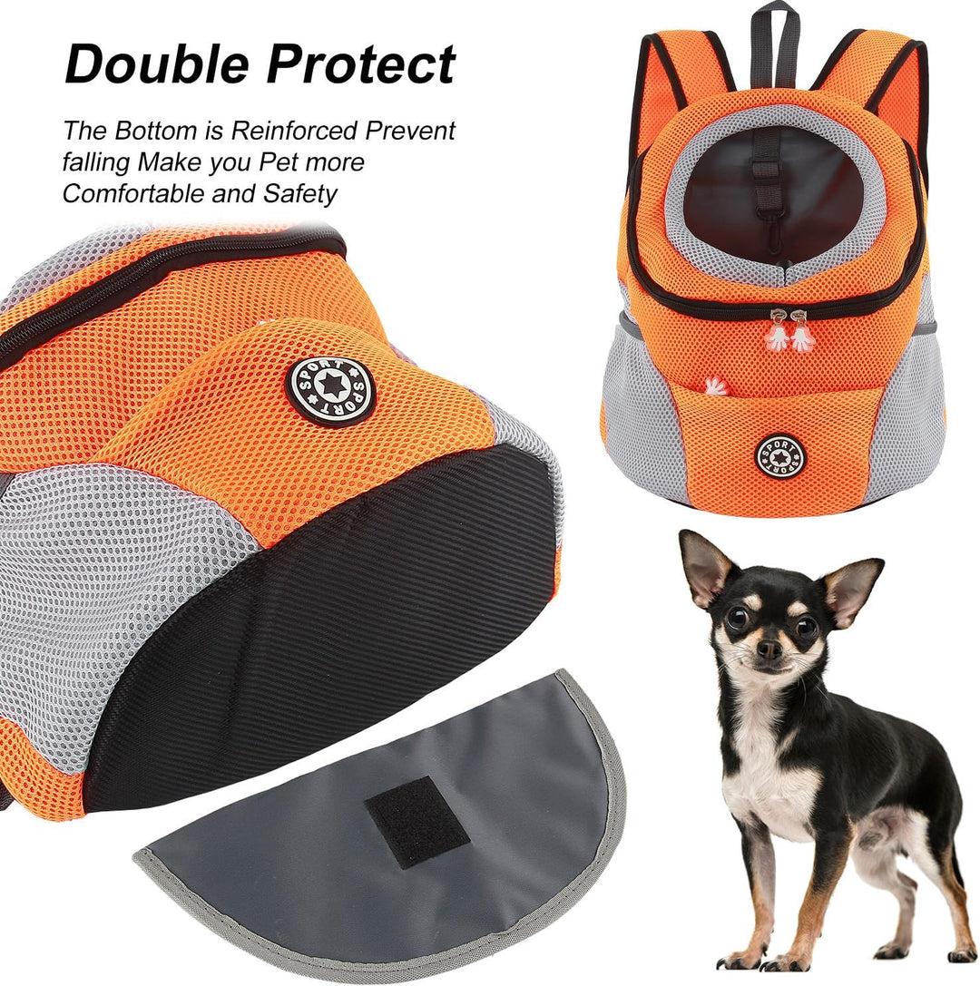 Hundetrage-Rucksack Welpentasche Kleine Haustier-Fronttasche mit Atmungsaktivem, Head-Out-Design, Wa