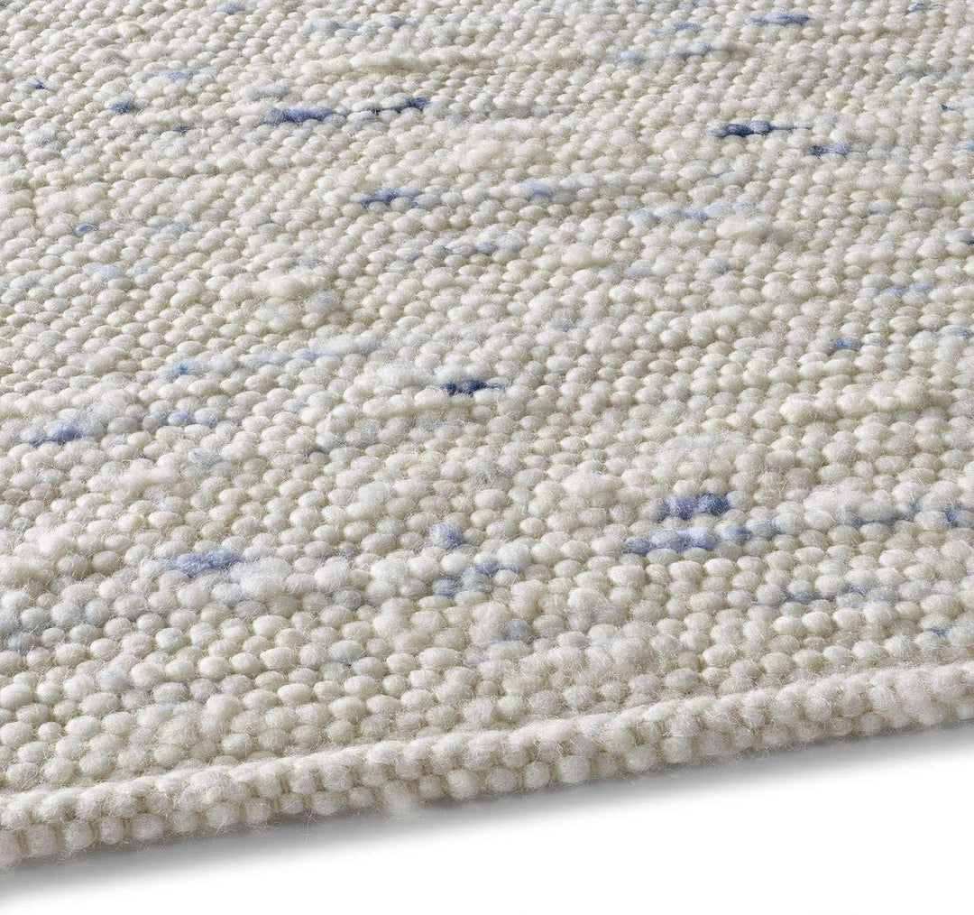 Taracarpet Handweb-Teppich Oslo Wolle im Skandinavischem Landhaus Design Wohnzimmer Esszimmer Schlaf