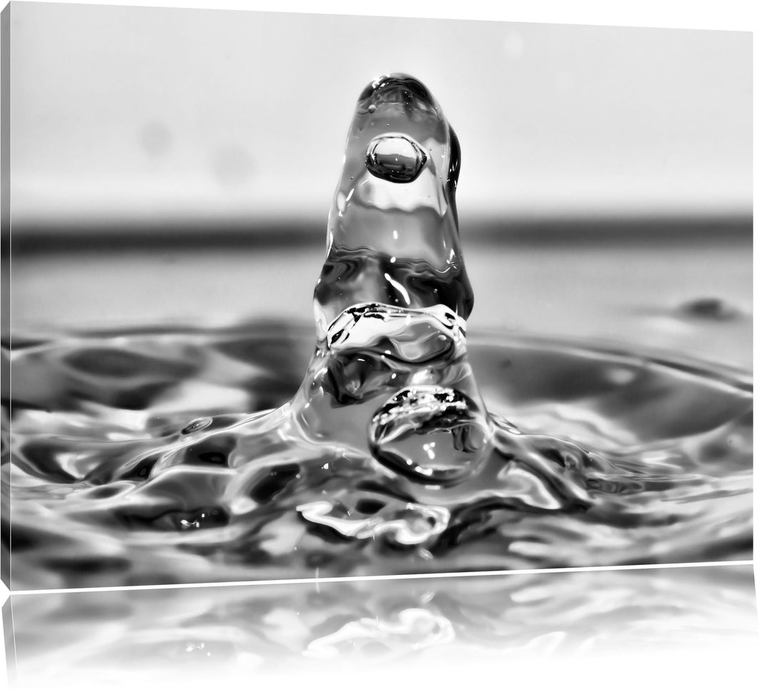 Pixxprint aussergewöhnlicher Wassertropfen als Leinwandbild/Grösse: 100x70 / Wandbild/Kunstdruck/fer