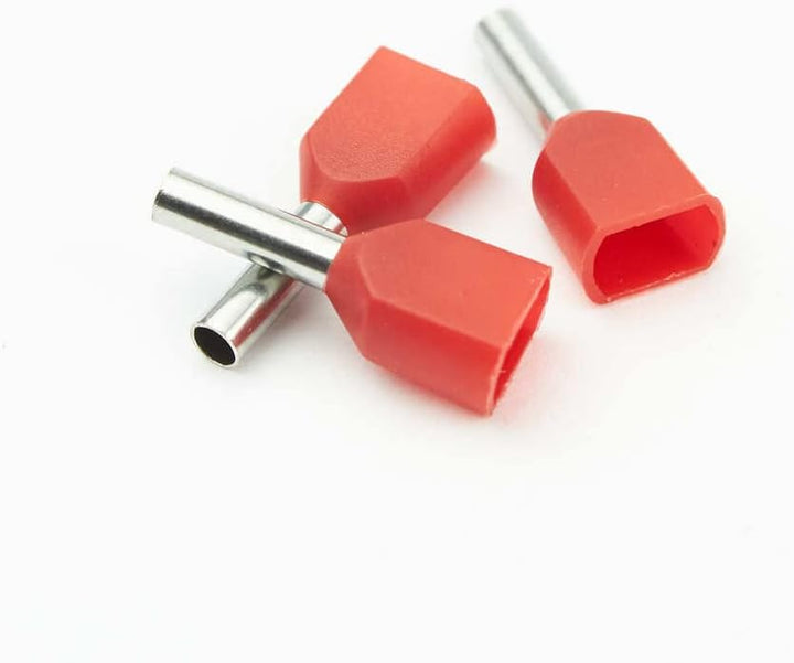edi-tronic Twin Aderendhülsen isoliert 2x1mm² 1000 St. TE-2x1mm² rot 1000x Aderendhülsen 2x1mm² isol