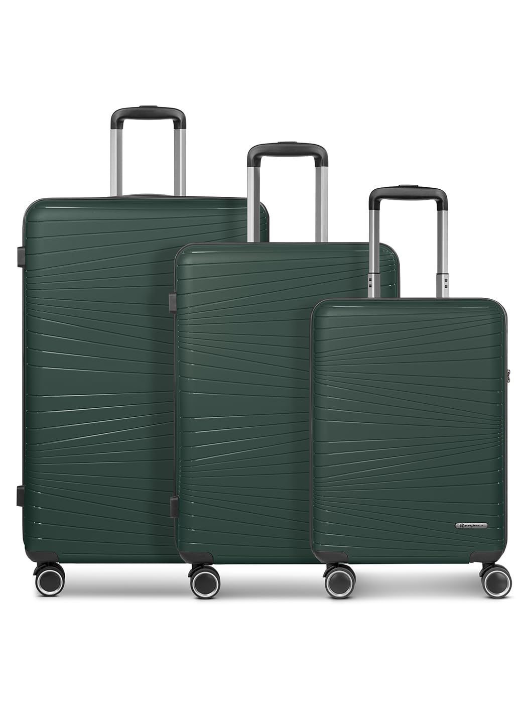 Franky Dallas 3.0 Hartschalen-Trolley mit 4 Rollen Koffer Set 3 Teilig | Ausgestattet mit TSA-Schlos