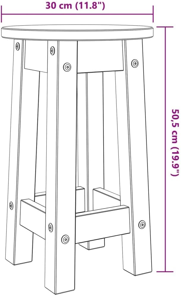 vidaXL Bar Set 5-TLG., Bartisch mit 4 Barhocker, Stehtisch Bistrotisch Barstühle für Esszimmer Küche