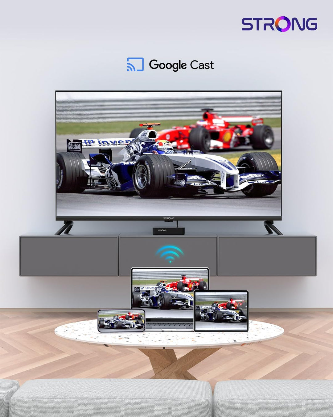 STRONG LEAP-S3 | Google TV-Box mit Android 11 | 4K UHD-Auflösung | Bluetooth-Sprachfernbedienung und