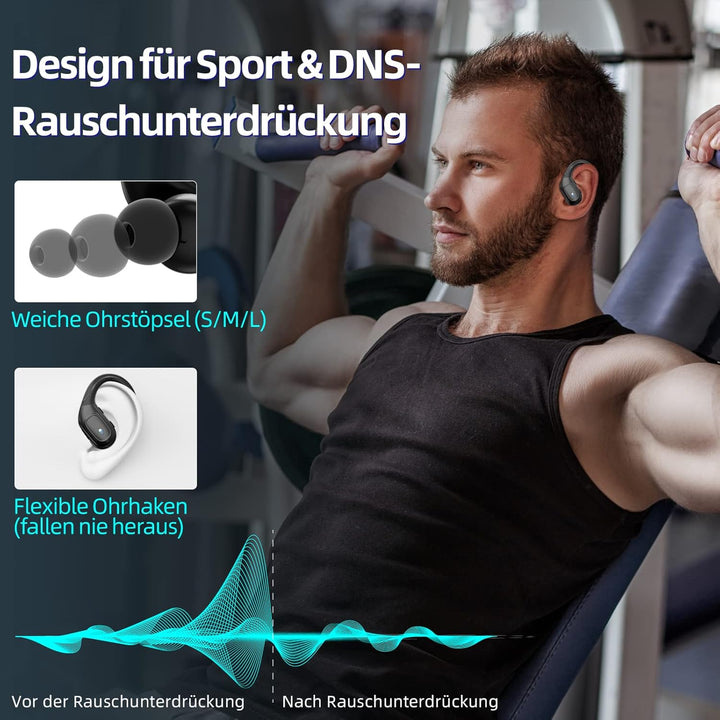 Ulfsaar Bluetooth Kopfhörer, Ear Kopfhörer Kabellos Bluetooth 5.3 mit HD Mikrofon, Wireless Kopfhöre