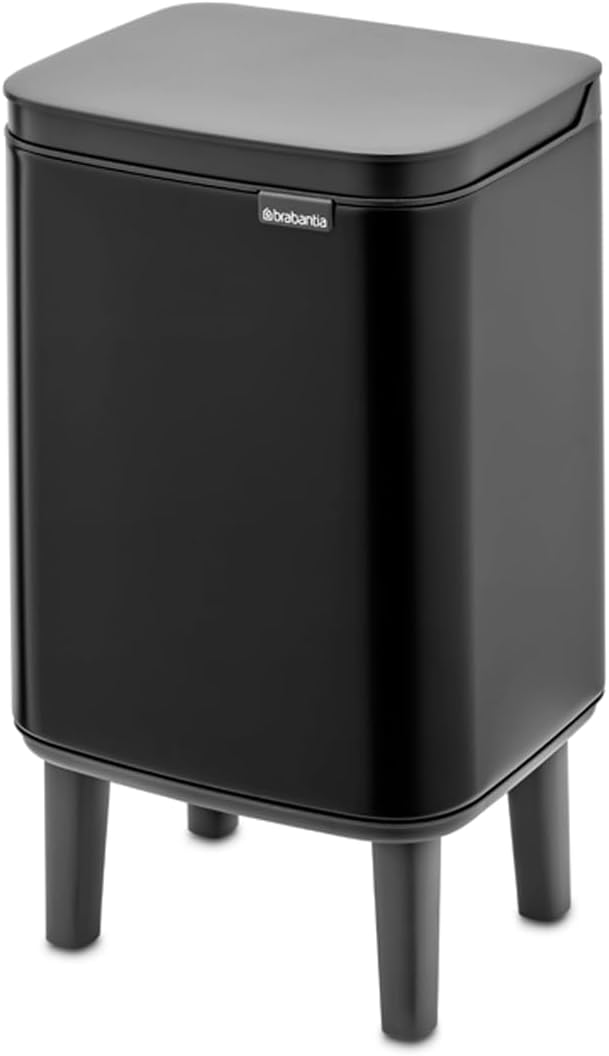 Brabantia - Mülleimer Bo Hi 4L mit Soft-Close-Deckel, herausnehmbarem Inneneimer und Transportgriff