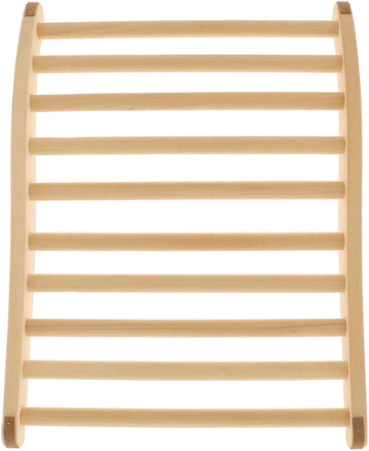 2X HOFMEISTER® Sauna Rückenlehne, 51 cm, Linden-Holz für hohe Temperaturen, ergonomisch geformt, rut