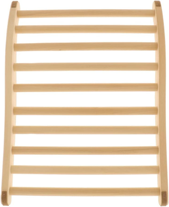 2X HOFMEISTER® Sauna Rückenlehne, 51 cm, Linden-Holz für hohe Temperaturen, ergonomisch geformt, rut