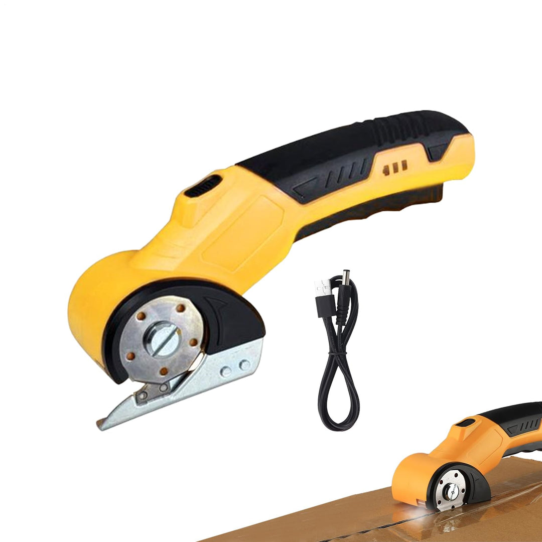 Elektrischer Kartonenschneider,320 U/min Rotationsschneider Mit Sicherheitsverriegelung Und LED-Bele