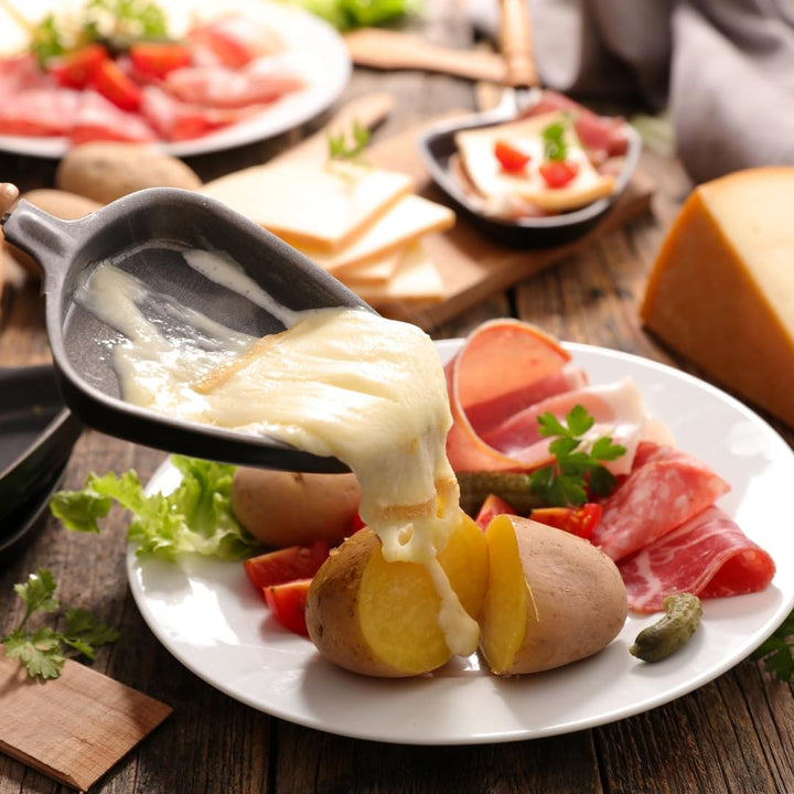HOFMEISTER® Raclettebrettchen 8er Set, aus Olivenholz, 13 cm 1 8er Set Raclette-untersetzer | 13 Cm,