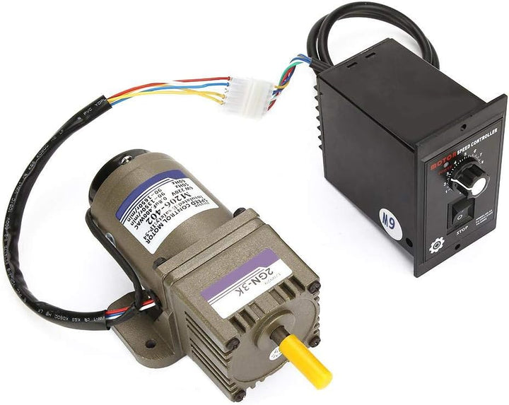 Elektrischer Getriebemotor, AC 220V 6W Einphasen-Asynchrongetriebemotor hohes Kraftmoment Einstellba