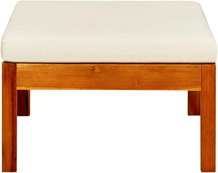 vidaXL 2X Akazienholz Massiv Gartenhocker Modular Fusshocker Fussbank Sitzhocker Hocker Holzhocker F