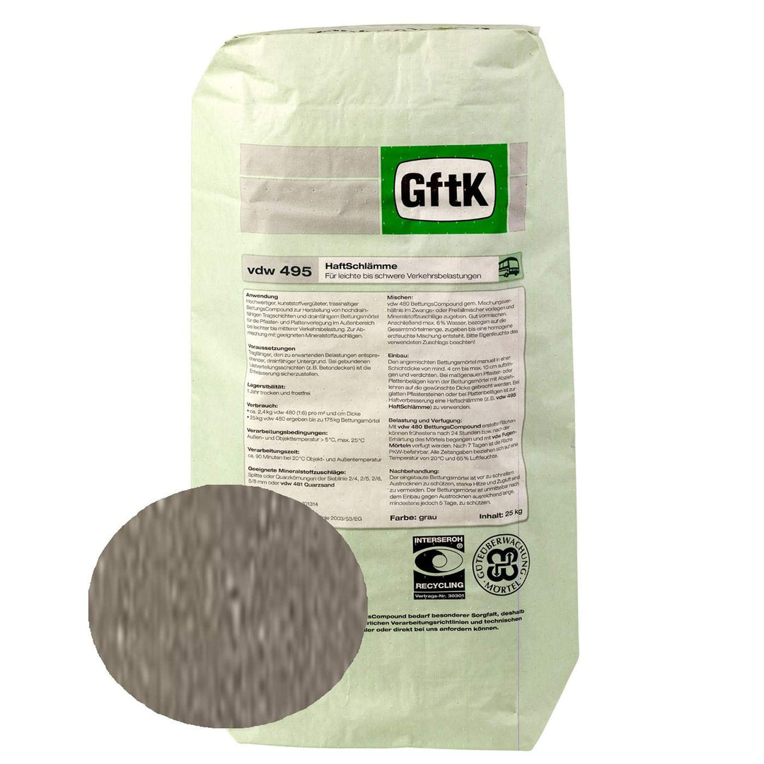 495 Haftschlämme zementgrau 25kg