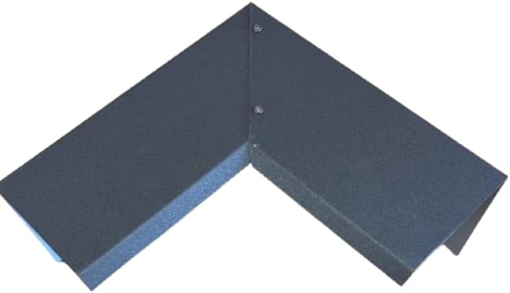 90° Ecke für Ortgangbleche Roofart (graubraun RAL 8019), Graubraun Ral 8019