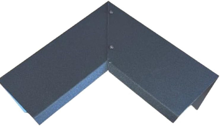 90° Ecke für Ortgangbleche Roofart (graubraun RAL 8019), Graubraun Ral 8019