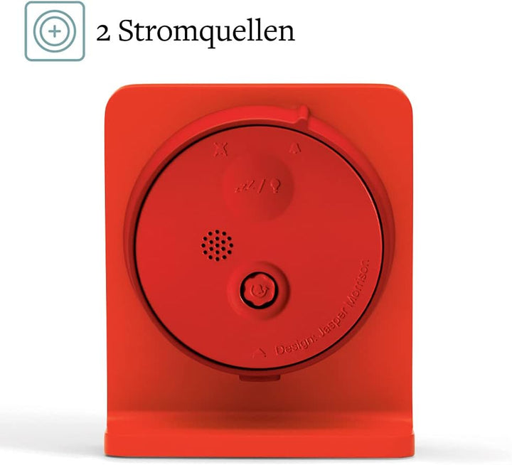 Punkt. AC01 Design Analoger Wecker mit Quarz, Schlummerfunktion, LED-licht, Batteriebetreben, Resiew