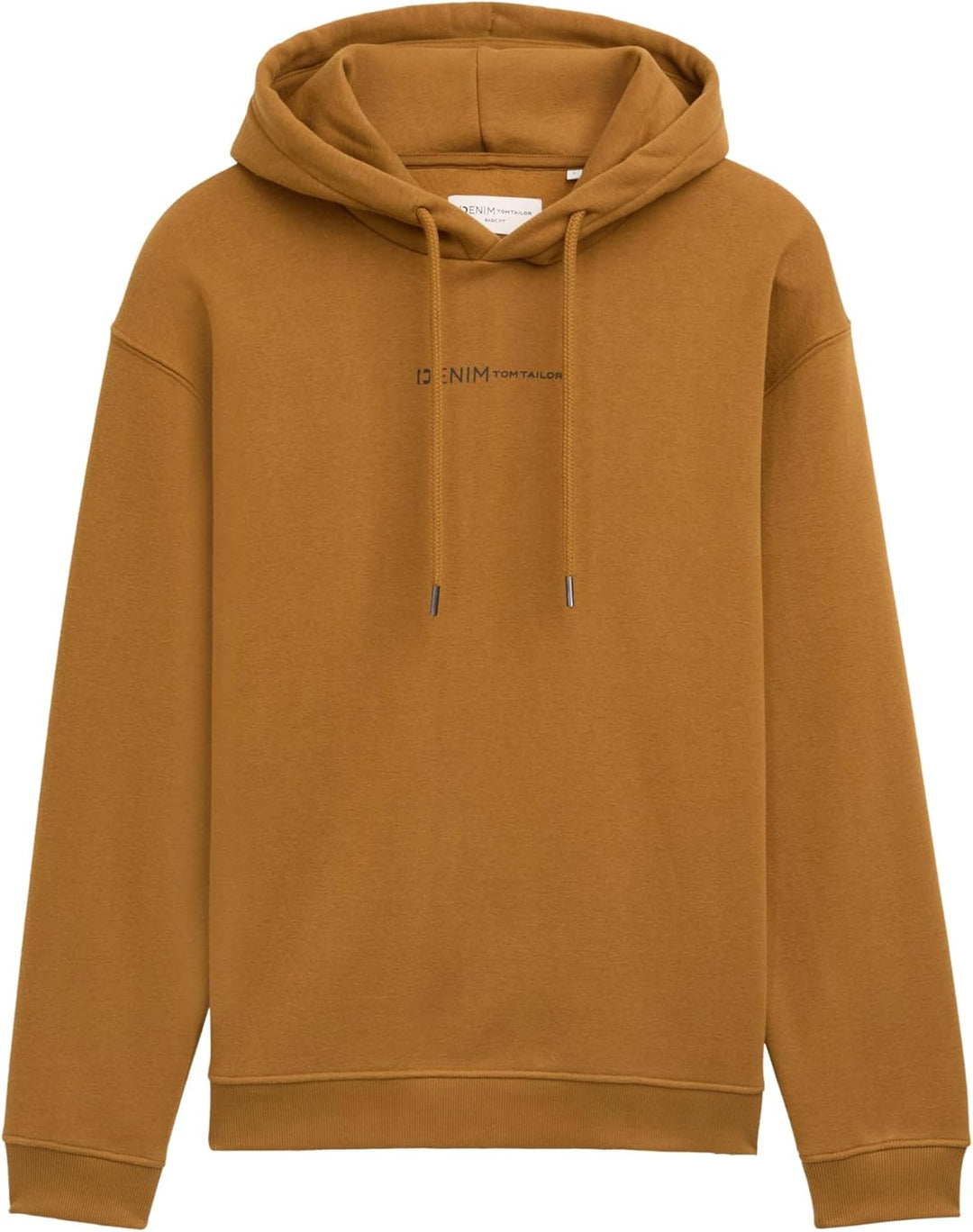 TOM TAILOR Denim Herren Hoodie Sweatshirt mit Logo-Print S 25985 - Deep Cognac, S 25985 - Deep Cogna