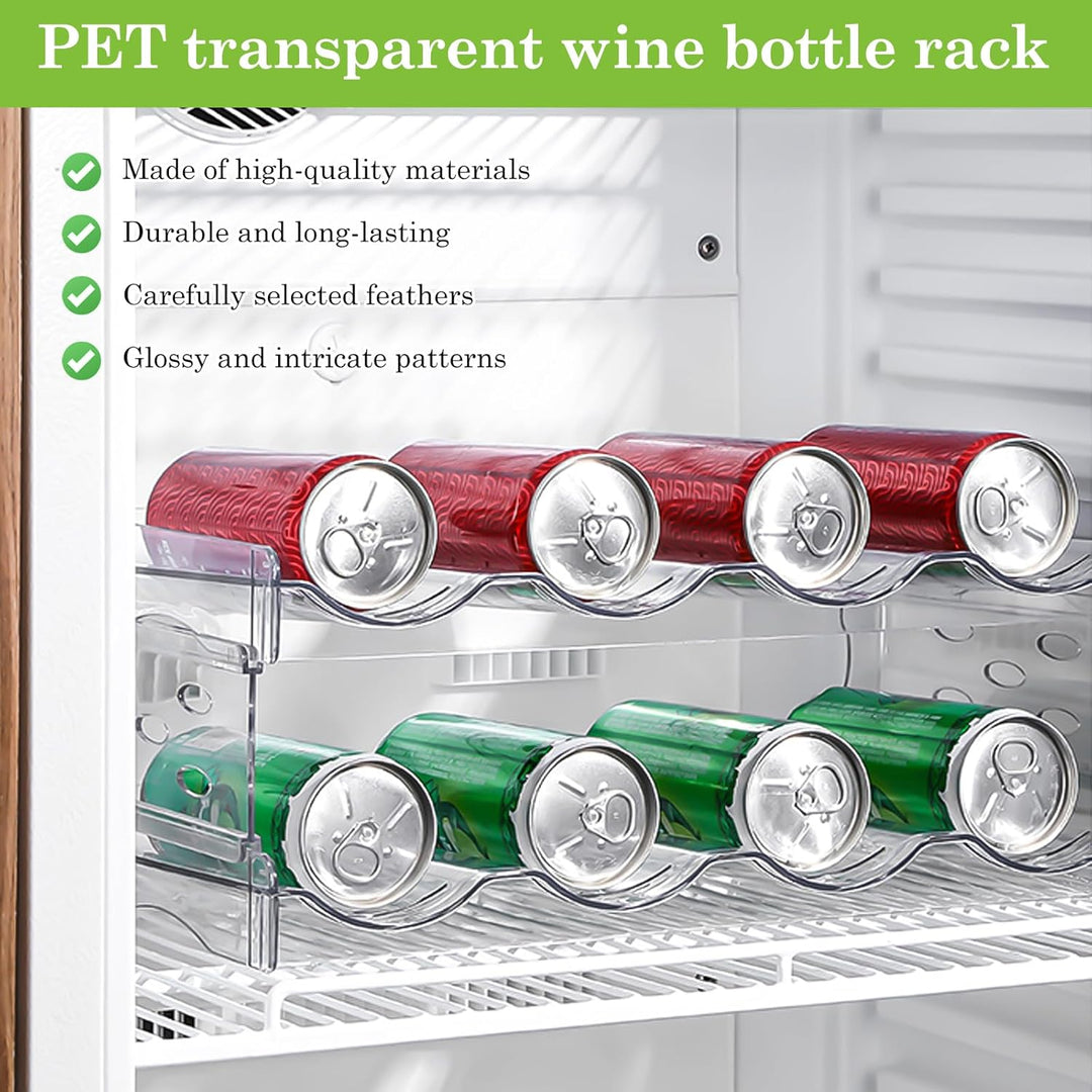 Kühlschrank Organizer Flaschen: 8 Flaschen Stapelbarer Flaschenhalter, Weinflaschen Halter, Weinflas