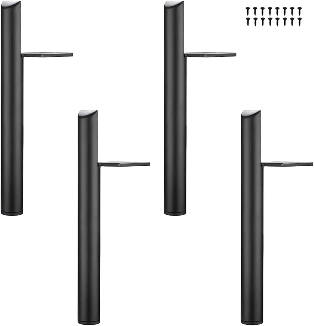 4 Stück Ersatz Möbelfüsse Metall, 7" / 18cm Schwarz Möbelfüsse, DIY Möbel Füsse Tischbeine Schrankfü