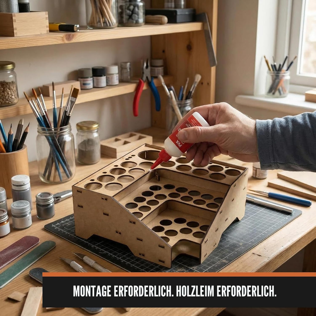 PROSCALE Paint rack vallejo farbständer. Tabletop vallejo farben aufbewahrung model paint rack organ