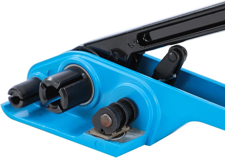 KATSU Manuelles Umreifungsgerät, für 11mm-19mm Breite PP/PET Kunststoffspanner Umreifungsband Kit, P