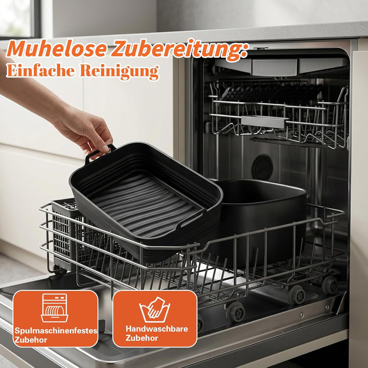 Heissluftfritteuse Silikonform für Ninja AF500EU AF500EUCP 10,4L | COSORI 10L Airfryer Zubehör Wiede