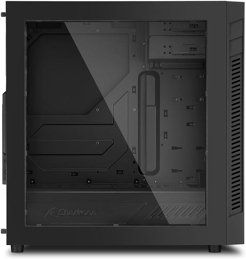 Sharkoon S25-W Gehäuse schwarz USB 3.0, 3x 120-mm-Lüfter vorinstalliert, Acryl-Seitenteil