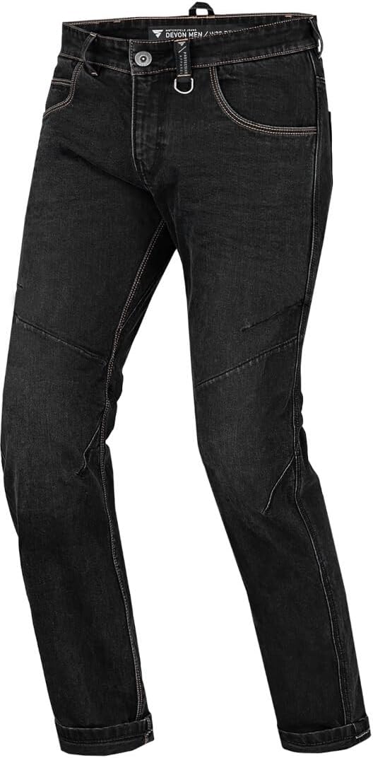 SHIMA DEVON Motorradjeans - Belüftete Elastische Slim Fit Biker Motorradhose mit FiberQL-Verstärkung