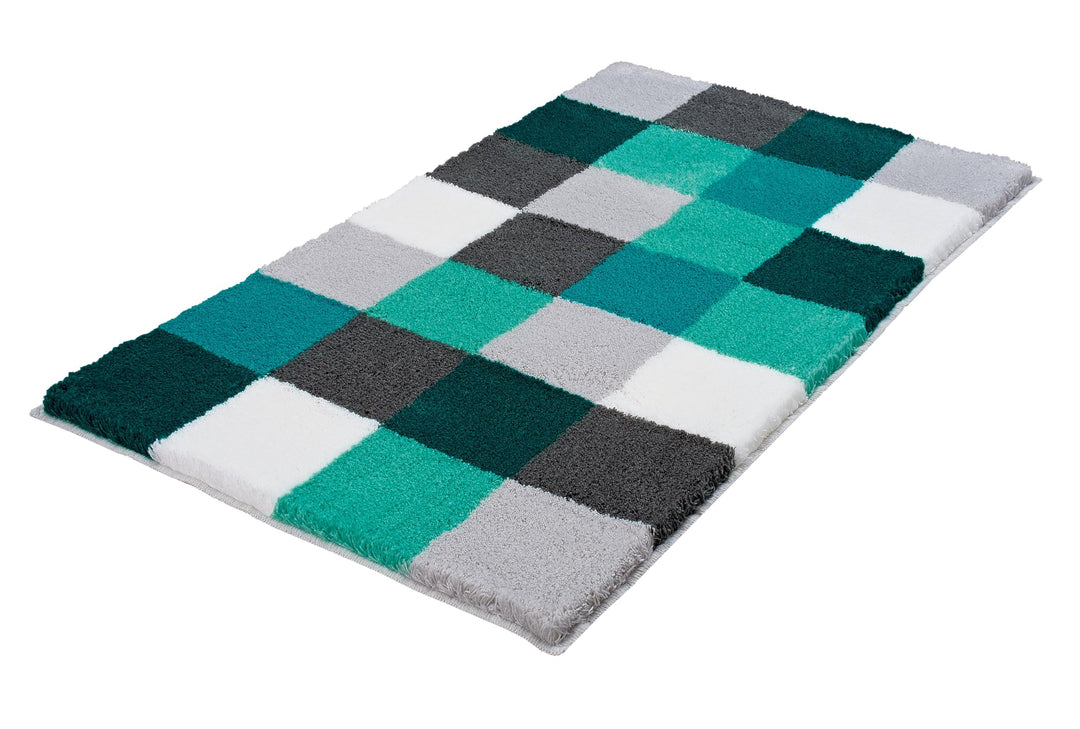 Kleine Wolke Badteppich Caro, Petrol, 70 x 120 cm Petrol 70 x 120 cm, Petrol 70 x 120 cm