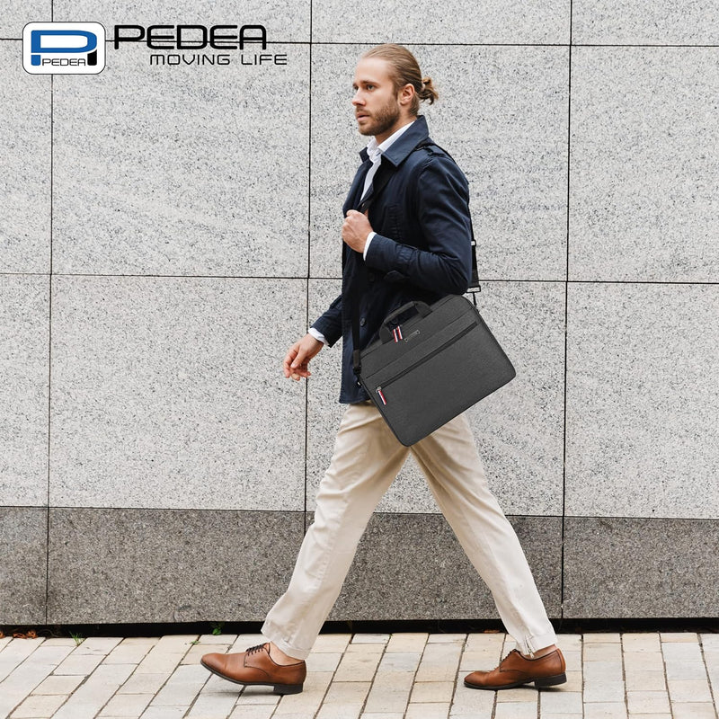 Pedea Laptoptasche 15,6 Zoll (39,6cm) URBAN-HIP Notebook Umhängetasche mit Tablet Fach, grau Utility